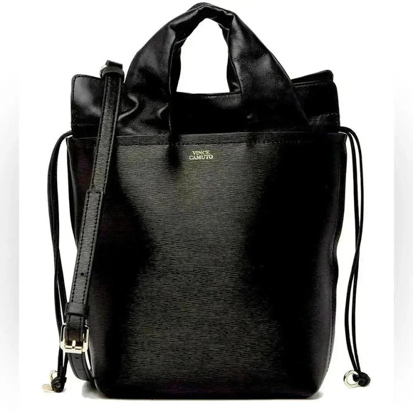 NWOT Vince Camuto Asti Saffiano Leather Satchel/Crossbody With Removable Strap - Picture 1 of 12
